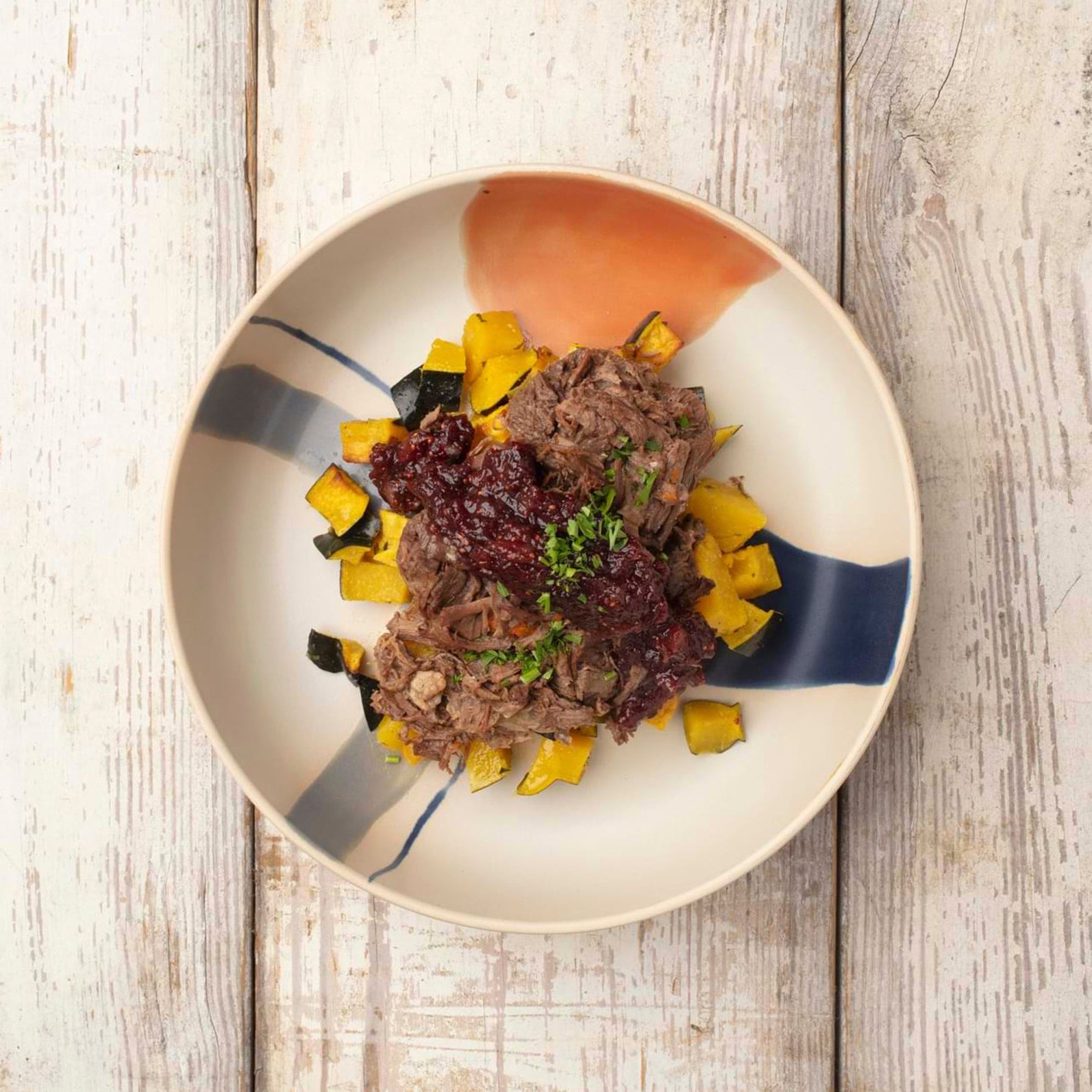 Braised Beef with Pumpkin and Cranberry Sauce - Pete's Real Food